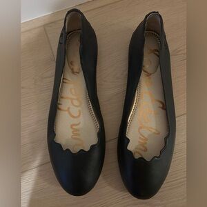 Sam Edelman Finnegan Ballet Flat Size 8.5 Black Matte Leather